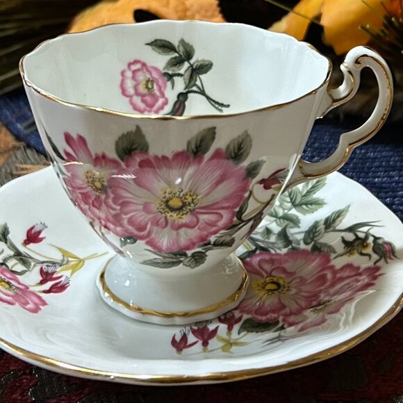 Adderly Fine China Floral Tea Set - Picture 1 of 6